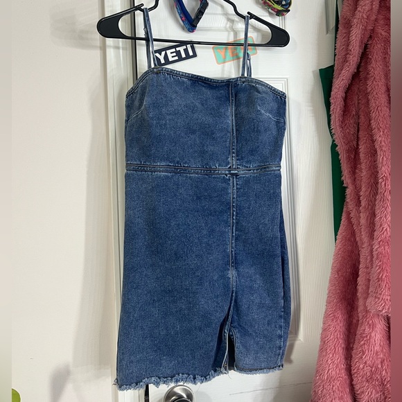 👗 WOMENS JEAN DRESS 👗 - Picture 1 of 3